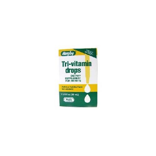 Rugby TriVitamin Drops Dietary Supplement for Infants, 50 mL Walmart