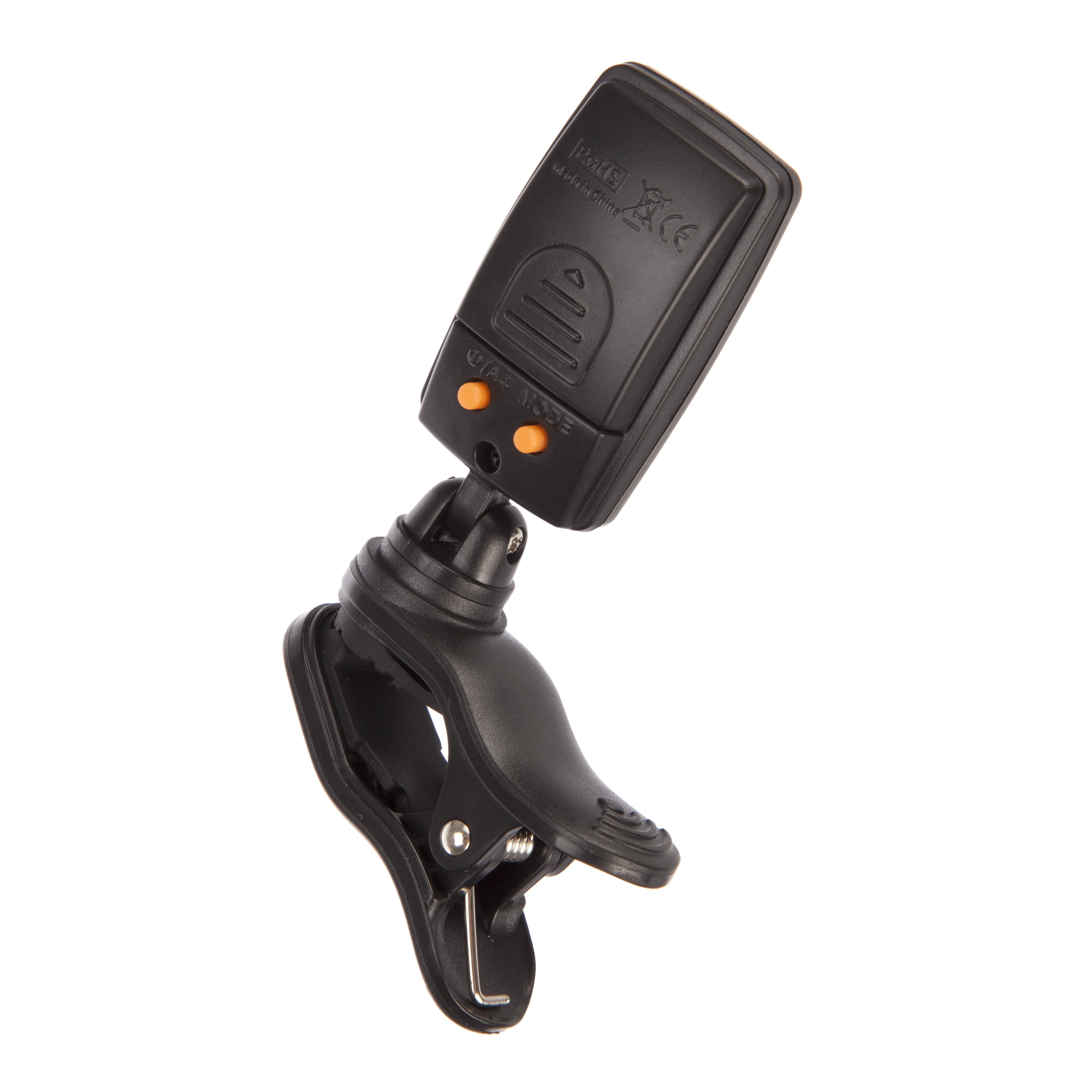 RockJam RJGT1 Clip on Musical Instrument Tuner for Guitar, Bass, Violin, and Ukulele