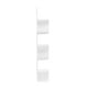 thumbnail image 3 of Estante de esquina Furinno Rossi, 5 niveles, soporte de pared flotante, blanco, 3 of 6