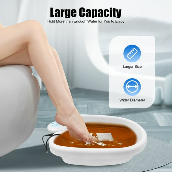 ChicHomey Ionic Foot Bath Detox Machine with Negative Hydrogen Ions,Upgrade Portable Ionic Foot Spa,Relieve Fatigue,for Home Salon Spa