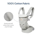 thumbnail image 5 of Ergobaby Omni 360 Portabebés para todas las posiciones para recién nacidos y niños pequeños con soporte lumbar (7-45 libras), gris perla, talla única (paquete de 1), 5 of 5