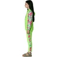 thumbnail image 4 of Cowsor 0-13 Years Girls Hawaiian Floral Print Two Piece Swimsuit Set Hooded Long Sleeve Top Swim Trunks Quick Dry Modest Swimwear for Beach Pool Activities, 4 of 6
