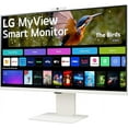 thumbnail image 2 of LG MyView 32SR85U-W 32" Class Webcam 4K UHD Smart LED Monitor, 16:9, White, 2 of 3