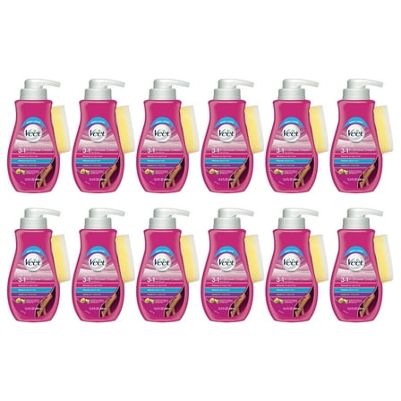Pack of (12) Veet Botanic Inspirations In Shower Cream, 13.5 fl Oz