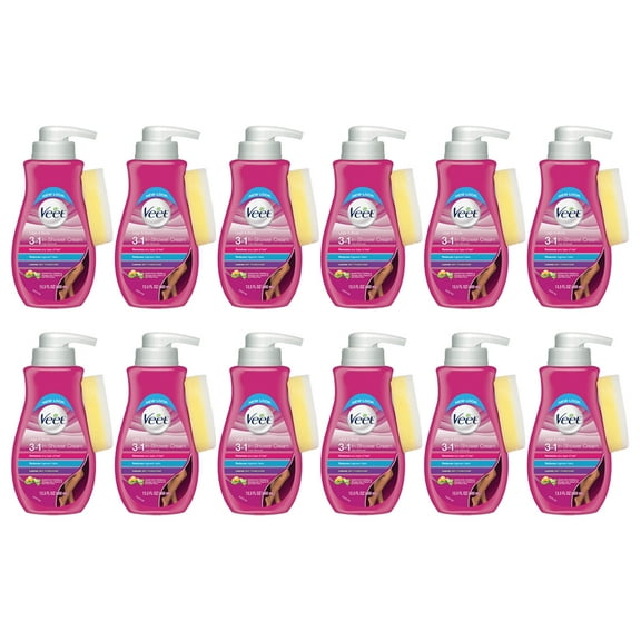 Pack of (12) Veet Botanic Inspirations In Shower Cream, 13.5 fl Oz