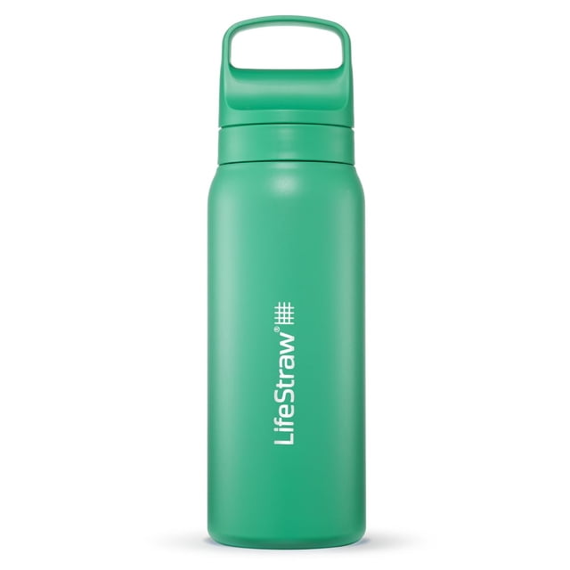 Botella con filtro de agua LifeStraw Go Series 710 ml verde