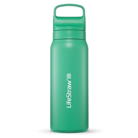 Botella con filtro de agua LifeStraw Go Series 710 ml verde