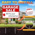 Remiawy Garage Sale Signs, 17x13 inch, Double Sided Corrugated Plastic ...