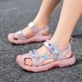thumbnail image 2 of RWJDXD Girls Sandals 2024 Spring New Children‘s Sandals Student Soft Bottom Little Girls Medium Beach Shoes, 2 of 5