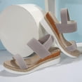 thumbnail image 4 of Women's  Shoes Comfortable Open Toe Elastic Ankle Strap Casual Sandal For Summer Shoes, 4 of 15