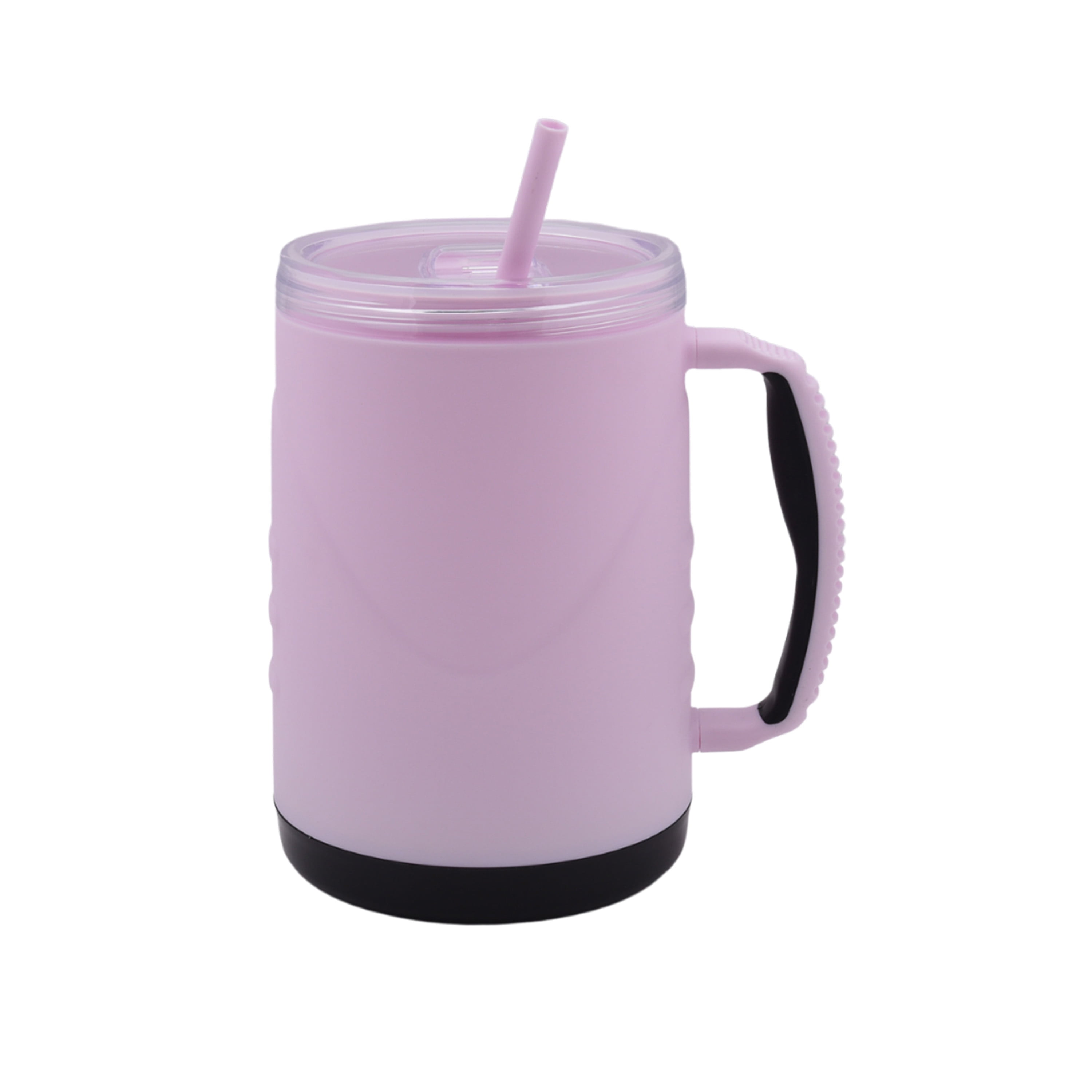 Mainstays 48-Ounce Eco-Friendly Plastic Hydro Mug with Lid, Pink
