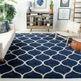 thumbnail image 3 of SAFAVIEH Hudson Arline Geometric Shag Area Rug, Navy/Ivory, 2'3" x 3'9", 3 of 6