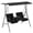 Black, variant on Outsunny 2-Seat Patio Swing Chair with Adjustable Canopy, Centre Table