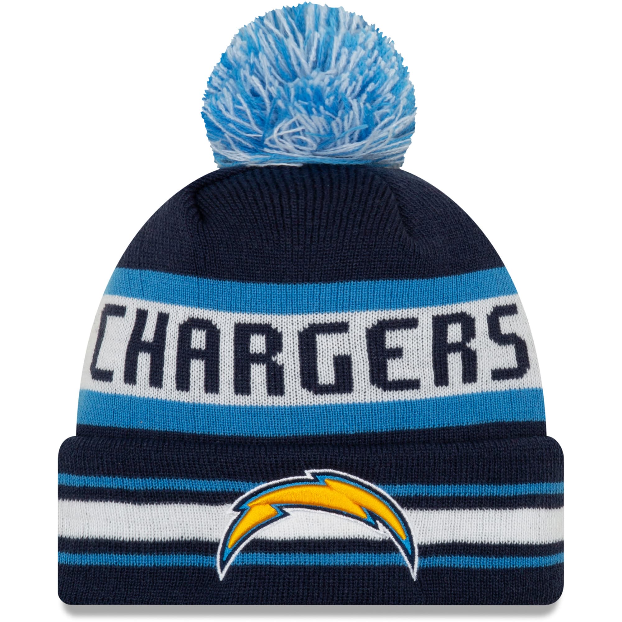 Jake Striped Cuffed Knit Hat 