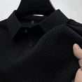 thumbnail image 6 of Dresfit Breeze Shirts Mens Short Sleeve Quick Dry Polo Shirts Summer 2026 Lapel Cooling Athletic Polo Shirt Breathable Mesh Elastic Waist Golf Shirts 7XL, 6 of 8