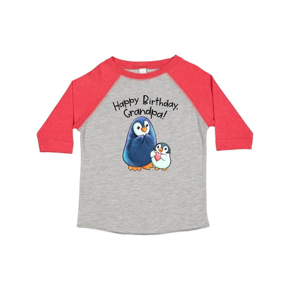 Inktastic Happy Birthday, Grandpa Cute Penguins Boys or Girls Toddler T-Shirt