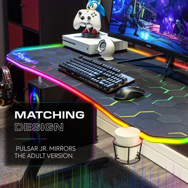 Kids Pulsar Gaming Desk | -shaped benches for ecommerce - Walmart