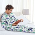 thumbnail image 6 of Daiia Dinosaur for Men's Long-Sleeved Pajama Set – Soft & Comfortable Sleepwear Button-Up Pajamas Cozy Lounge Wear-XX-Large, 6 of 7