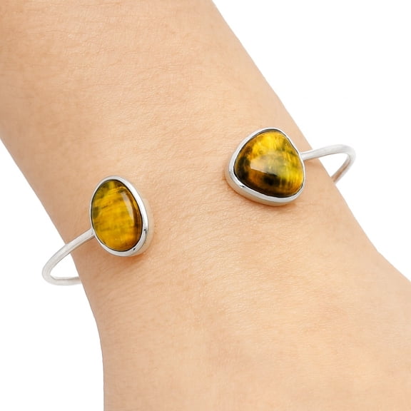 Natural Nellite 925 Sterling Silver Cuff Bangle Bracelet Jewelry B-1004 SDB4985