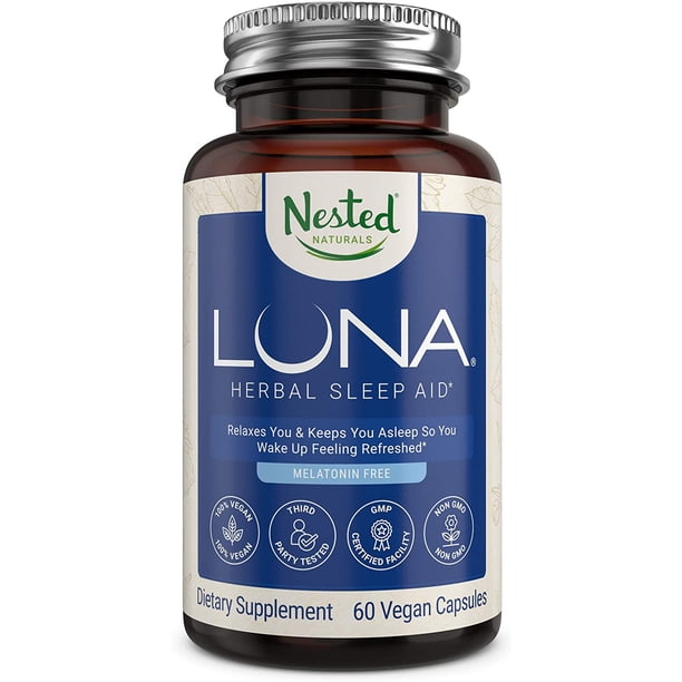 LUNA Melatonin Free Sleep Naturally Sourced Sleep Aid Without Luna melatonin free sleep naturally sourced sleep aid without
