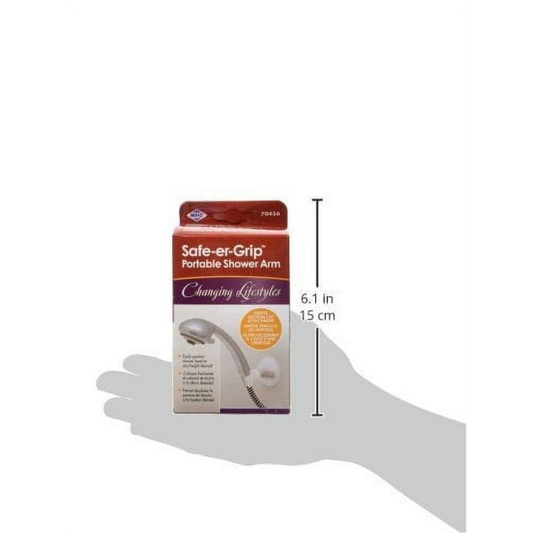 Safe-er-Grip Handheld Removable Shower Head Wall Mount with