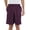 Maroon, variant on Men's Polyester Mesh 9" Shorts with Pockets