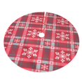 thumbnail image 3 of Faldas para árbol de Navidad a cuadros de 30 pulgadas, gruesas, para decoración navideña de invierno, para árbol de Navidad, 3 of 8