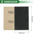 thumbnail image 3 of Unique Bargains Sandpaper Hook & Loop Sanding Sheets 115x70mm Black 800 Grit Efficient Grinding and Polishing Automobile Manufacturing and Repair Metal Processing, 3 of 7
