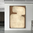 thumbnail image 3 of Brown Abstract Painting Wabi Sabi Wall Art Minimalist Painting Neutral Abstract Art Lare Earth Tone Modern Painting Home Decor, 3 of 8