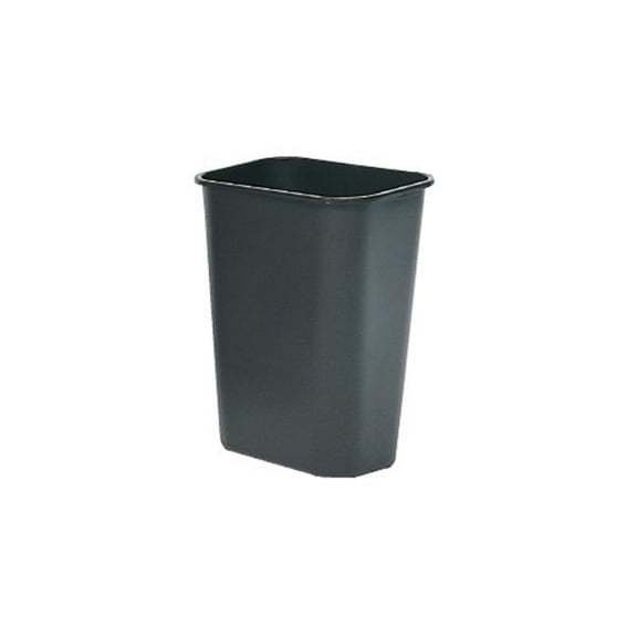 Rubbermaid Commercial Products RCP 2955 GRA Small Rectagular Wastebasket - Gray
