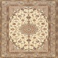 thumbnail image 1 of Ahgly Company Machine Washable Indoor Square Traditional Brown Area Rugs, 7' Square, 1 of 7