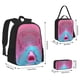 thumbnail image 2 of Easygdp Pink Shark Pool Fantasy Mochila para Niños y Niñas con Set de Caja de Almuerzo y Estuche para Lápices 3 en 1, Mochila Escolar Estampada para Adolescentes, 2 of 7
