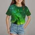 thumbnail image 2 of ZTKWD Shirts for Boys Girls Kids Tops Short Sleeve Starry Sky Galaxy Print for Teen and Kids 6-16 Years, 2 of 4