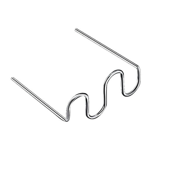 1000 Pcs Agrafes Chaudes en Acier Inoxydable Design Ondulé Tailles Standards pour Soudure en Plastique