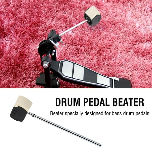 Drum Pedal Beater, Bass Drum Pedal Beater Felt Handle Percussion Instrument Accessory, Percussion Pedal Beater