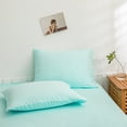 thumbnail image 3 of Move Over Teal Blue Pillowcases King, Soft Washed Microfiber Turquoise Pillow Cover Set of 2, Solid Pattern, 2 Pack, 3 of 7