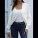thumbnail image 5 of Corto de Punto con Mangas Murciélago Largas para Mujer, Cárdigan Informal Elegante con Abertura Frontal para Vestidos. XL, 5 of 10