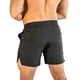 thumbnail image 4 of Pantalones cortos deportivos para hombre con bolsillo Malla transpirable de secado rápido Cierre con cordón Negro Pantalones cortos para correr para hombre para fitness Negro con etiqueta blanca L, 4 of 5