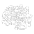 thumbnail image 4 of 50 Uds cortina de cama accesorios de gancho especial cortina anillo colgante cortina rollo cortina Universal ganchos de cortina deslizantes para el hogar, 4 of 8