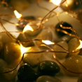 thumbnail image 4 of 10 Pack Copper Wire String Lights Bendable Battery Operated Powered 10ft 30 Amber Mini Micro Small LEDs Twinkle Fairy Starry Firefly Flora Garland Wreath Craft Bedroom Wedding Christmas Decorations, 4 of 4