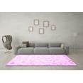 thumbnail image 3 of Ahgly Company Indoor Rectangle Solid Pink Modern Area Rugs, 7' x 9', 3 of 4