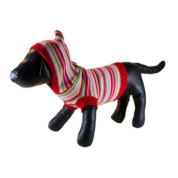 Petcessory DS840AS Multicolor Stripe Dog Hoodie - Small