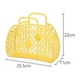 thumbnail image 2 of Cesta de Almacenamiento hueca de plástico Plegable Portátil, Bolsa reutilizable para Juguetes de Compras de Playa en Casa, 2 of 5