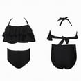 thumbnail image 5 of mgoYE Girl Swimsuit 10 Girls Swimsuits Two Piece Bathing Suits Sport Beach Bikini Sets Teen Summer Swimwear with Chest Pad(Grey,11-12 Years), 5 of 9