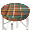 thumbnail image 3 of Naloa colorful plaid Round Bar Stool Cushion Cover 12-14 inch, Fits Kitchen, Office, Restaurant Chairs - {sizeName}13 inch, 3 of 7
