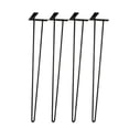 thumbnail image 5 of TCMT 30" Hairpin Table Legs Heavy Duty Set Of 4 Solid Iron Legs For Furniture Dining Coffee Table Laptop Desk Bench with Screws Φ 3/8" Black, 5 of 10