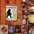 thumbnail image 4 of Placa Metal Vintage Sasquatch Pintura Hierro Rectangular Arte La Pared 20x30cm, 4 of 9