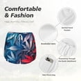thumbnail image 6 of Lsque Red And Blue Leaves Printed Women's Running Shorts with Liner Pockets,Elastic Quick Dry Workout Athletic Gym Yoga Shorts,Womens High Waist Shorts-XX-Large, 6 of 9
