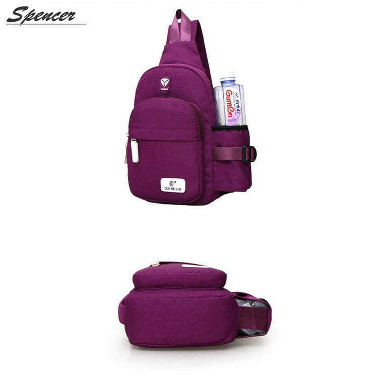 SPENCER Nylon Sling Chest Bag for Men Women, Water Resistan