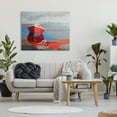 thumbnail image 2 of Stupell Industries Red Row Boat Reflection on Lake Water Abstract Abstract Painting Gallery Wrapped Canvas Print Wall Art, 36 x 48, 2 of 6